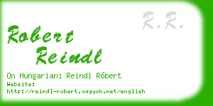 robert reindl business card